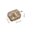 wholesale Musical Box Acrylic Hand Novelty Items Crank Music Box Golden Movement Melody Castle in the Sky