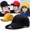 Casquettes de baseball 16 couleurs enfants couleur unie version coréenne enfants casquette de baseball avec printemps été hip hop garçon fille bébé chapeaux