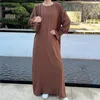 Ubranie etniczne Skromny Abaya Kobiety muzułmańskie maxi sukienka Saudyjska arabska szata Turcja Kaftan odzież kaftan Suknia Eid Ramadan Islamska