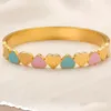 Bangle 18K Gold Stated Designer Bracelets Biżuteria Wysokiej jakości prezent miłosny dla kobiet 925 SIER STALIM STAL SIER NIGDY BRAKUJĄCE Serce Brace Dh8yr