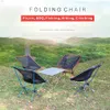 Lichtgewicht compacte opvouwbare campingrugzakstoelen Draagbare opvouwbare stoel voor buitenstrandvissen Wandelen Picknickreizen 240220