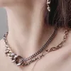 MQ ketting schedel ontwerper voor vrouw hoogste toonbank Geavanceerde materialen voor man 5A T0P vergulde 18K 925 zilveren klassieke stijl sieraden met doos 002