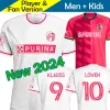 STL City SC 2023 2024 MLS Soccer Trikots Kids Kit Man Mor League St 23/24 Fußball -Hemd Haupthaus Red St. louis Away White Couence Lowen Klauss Jackson