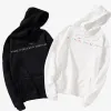 Sweatshirts kvinnor hiphop streetwear hoodie rosa behandla människor med vänlighet våren långärmad toppbrev par pullover rolig hoodie gåva