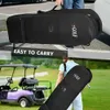 Sacos de golfe 1 pc saco de viagem de golfe com rodas 600d tecido resistente caso de viagem de golfe tamanho universal para companhias aéreas golfe aviação bagl2402