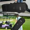 Golfväskor Golf Travel Bag With Wheels Universal Size Tungt Tunda Golf Club Travel Cover For Airlines Golf Aviation Bagl2402