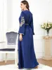 Vêtements ethniques Abaya Abayas pour femmes musulmanes robe Islam manches longues Dubaï Arabie islamique