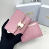 Women mini Luxury Wallets Designer TRIOMPHES Wallet id card Coin Purses CardHolder keychain money cowhide fashion Leather chain Key pouch mens Card Holders purses