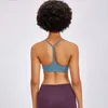 Al Flow Y-formad bakåt + byxor set med bröstkudde mjuk sportbras fast färg racerback bh sexig underkläder gym ärmlös fiess yoga