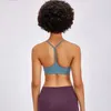 AL Flow Ensemble dos + pantalon en forme de Y avec coussinet de poitrine Soutien-gorge de sport doux Couleur unie Soutien-gorge dos nageur Sous-vêtements sexy Gym Sans manches Fiess Yoga