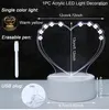 Luci notturne Bacheca per appunti Creativa USB Led Messaggio luminoso Illuminazione notturna Regalo per bambini Fidanzata Camera da letto Decorazione Lampada Natale