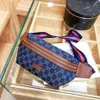 Handtasche Mode Denim Brust Frühling und Sommer bedruckte Leinwand Einzelschulter diagonal kleiner gewebter Gürtel Taillentasche236T