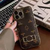 Étuis de téléphone portable Beaux étuis en cuir iPhone 15 14 13 12 11 Pro Max Luxury Designer Purse 16 15pro 14pro 13pro 12pro 11pro Box AirPods Case 2 3 pro Combinaison 240304