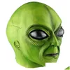 Decorazione del partito Alien Maschera in lattice per Adt Mardi Gras Halloween Cosplay Masquerade Costum Puntelli Huanted House 220915 Consegna di goccia Dhoba