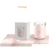 Essential Oils Diffusers 280Ml Trasonic Air Humidifier Candle Romantic Soft Light Usb Essential Oil Diffuser Car Purifier Aroma Anion Dhhtj