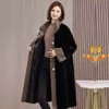 2024 Nowy w średnim wieku i starszy modny płaszcz matki norki dla kobiet, zimowy styl 653147