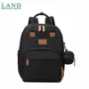 Land mommy sacos de fraldas mochila múmia grande capacidade sacos de fraldas de viagem multi-função sacos de maternidade com bolso para chupeta