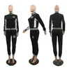 NEUE frühling frauen Trainingsanzüge Luxus marke Anzug mode Lässig 2 Stück Set designer sport Anzug J2939