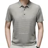 Summer Mens Lopup Hollow Shortsleeved Polo Shirt Ice Silk Breattable Affär Fashion Tshirt Male Brand Clothes 240227
