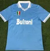 1986 1987 1988 NapLeS Maglie da calcio retrò Maradona ZOLA Careca magliette da calcio classiche vintage maglia kit uniforme da piede maglia 88 89