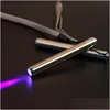 Tochas LED UV Lanterna Lâmpada Mini Bolso de Aço Inoxidável para Detecção de Detector de Marcação Branco / Roxo Drop Delivery Lights Iluminação Dhxuf