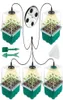 Grow Lights Pack Sämlingstablett mit Startertabletts für leichte Pflanzensamen, Gewächshaus-Wachstumslöcher, 12 Zellen pro TablettGrow9115382