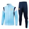 2023 2024 MAN-Fußball-Trainingsanzug CITY HAALAND LONG-Reißverschlussjacke Trainingsanzug 23 24 Langarm-Fußballtrikot mit halber Kapuze und MANS CITIES Survatment Sportswear-Kit