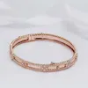 Designer Bangle Sweet VanCF Bracelet Jade Clover Kaleidoscope Bracelet Womens Narrow Edition Diamond Bracelet v Gold 18k Rose Gold VFDA