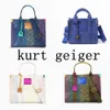 Torebki Kurt Geiger płótno tęczowa torba tweedowa designerka The Tote Bag luksurys ramię crossbody sklep bagażowy torby TOP Clutch Clutch Travel Torb 7992