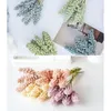 Decorative Flowers 6pcs Imitation Artificial Multicolor Bouquet Wedding Decoration Flower Arrangement Fake For Desktop Decor