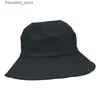 Wide Brim Hats Bucket Hats Solid Color Women Bucket Hat Summer Foldable Sunscreen Panama Fisherman Hat Female Outdoor Sun Prevent Hat L240305