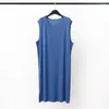 Męska odzież sutowa 2024 Summowa modalna piżama szlafrok kamizelka styl bez rękawów długa szlafrok