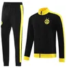 2023 2024ボルシアドルトムントトラックスーツジャケットフルジップサッカーセットReus Bellingham Training Suit Football Set Survetement 2023/24 Long Zip Men Sportswear