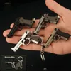 Gun Toys 1 4 Beretta 92F alloy handgun gun detachable keychain toy spinner for boy gift collection for adults 240307