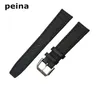 20mm 21mm 22mm Neues schwarzes grünes Nylon- und Leder-Uhrenarmband für IWC-Uhren320C