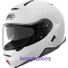 Högkvalitativ japansk Shoei Open Face Helmet Neotec 2nd Generation Dual Lens Motorcykel Mens och Womens Sports Car Racing Travel