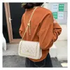 Sac Design liquidation Promotion été 2024 nouvelle chaîne pour femmes tendance tendance simple épaule inclinée croix Portable petit carré Pu