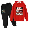 Set di abbigliamento 2024- Abbigliamento sportivo per bambini My Hero Academia Neonati maschi Moda Anime Abiti Cartoon Felpa con cappuccio Pantaloni maglione