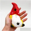 Decompression Toy Christmas Squishy Squeeze Healing Kids Toys Kawaii Toy Santa Claus Reliever Pressure Relieving Slow Rising Drop Deli Dhtbg