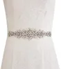 Nya specialanpassade bröllopsbälten satinbälte med Rhinestones pärlor Bröllopstillbehör Brudband Sash för Wedding Prom -klänningar CPA11697120