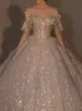 2024 Dubai Luxury una linea di abiti da sposa con paillettes Plus Size Cappella treno Sweetheart Vestido de Novia Appliqued Abiti da sposa da sposa Custom Made