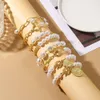 Lekka Girl High-end Multi-Wayer z poczuciem niszowego projektowania barokowej bransoletki perłowej