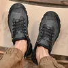 Casual Shoes Fashion Men's Sneakers Genuine Leather Climbing Walking Outdoor Lace-up Oxfords Men Tooling