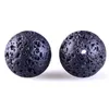 Andere Fubaoying 16 natürliche schwarze vulkanische Lavastein-Runde Perlen .4 6 8 10 12 14 mm Schmuck Armband Halskette Großhandel Drop Lieferung DHTFU
