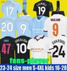 Camisas de futebol Haaland Jersey 23 24 De Bruyne Mans Cities Grealish Foden 2023 Camisa de futebol Uniformes Homens Kit Infantil Aarez Fãs Jogador FinalH240308