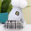 Dog Apparel Pets Dress Pet Clothing Autumn Winter Clothes For Small Dogs Puppy Chihuahua Plaid Skirt Coat Warm Poodle Overalls