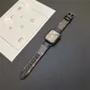 Correas de reloj Apple de diseñador de moda de cuero genuino Correas de reloj para Apple Watch series 3 4 5 6 7 8 9 Correa de reloj 38 mm 40 mm 41 mm 42 mm 44 mm 45 mm 49 mm cubierta de bandas iwatch