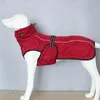 Pet Cotton Coat Autumn and Winter Soft stora hundkläder utomhus reflekterande jacka Kall varma kläder levererar 240226