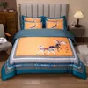 Wholesale Duvet Cover Washed Tencel Bed Four-Piece Set Summer New Bed Sheet Bare Sleeping Breathable Quilt Cover Pillowcase