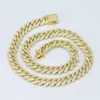 Moissanite Diamond Cupan Rink Chain Gold Over Sterling Silver Men Women in Yellow و Rose Gold Hift Box Netlaces Hiphop